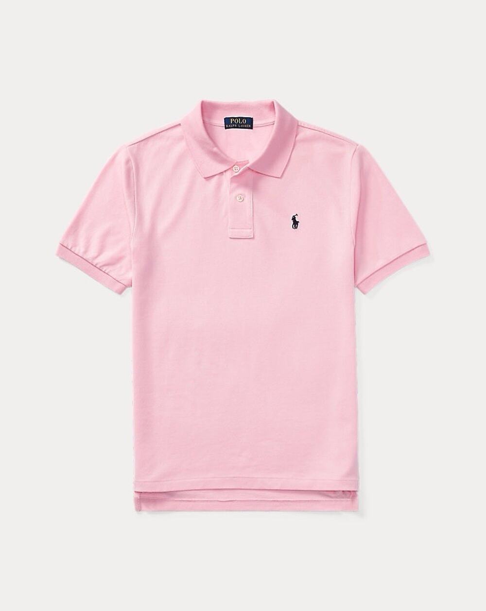 Ralph Lauren NWT The Iconic Mesh Polo Shirt Boys Large (14-16) Short Sleeve Pink